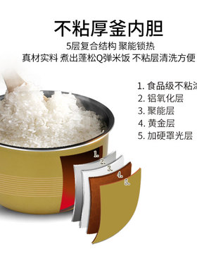 适配美的通用聚能釜5升内胆