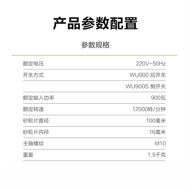 威克士工业级万用角磨机WU900X电动工具手磨机切割抛光磨光打磨-图1