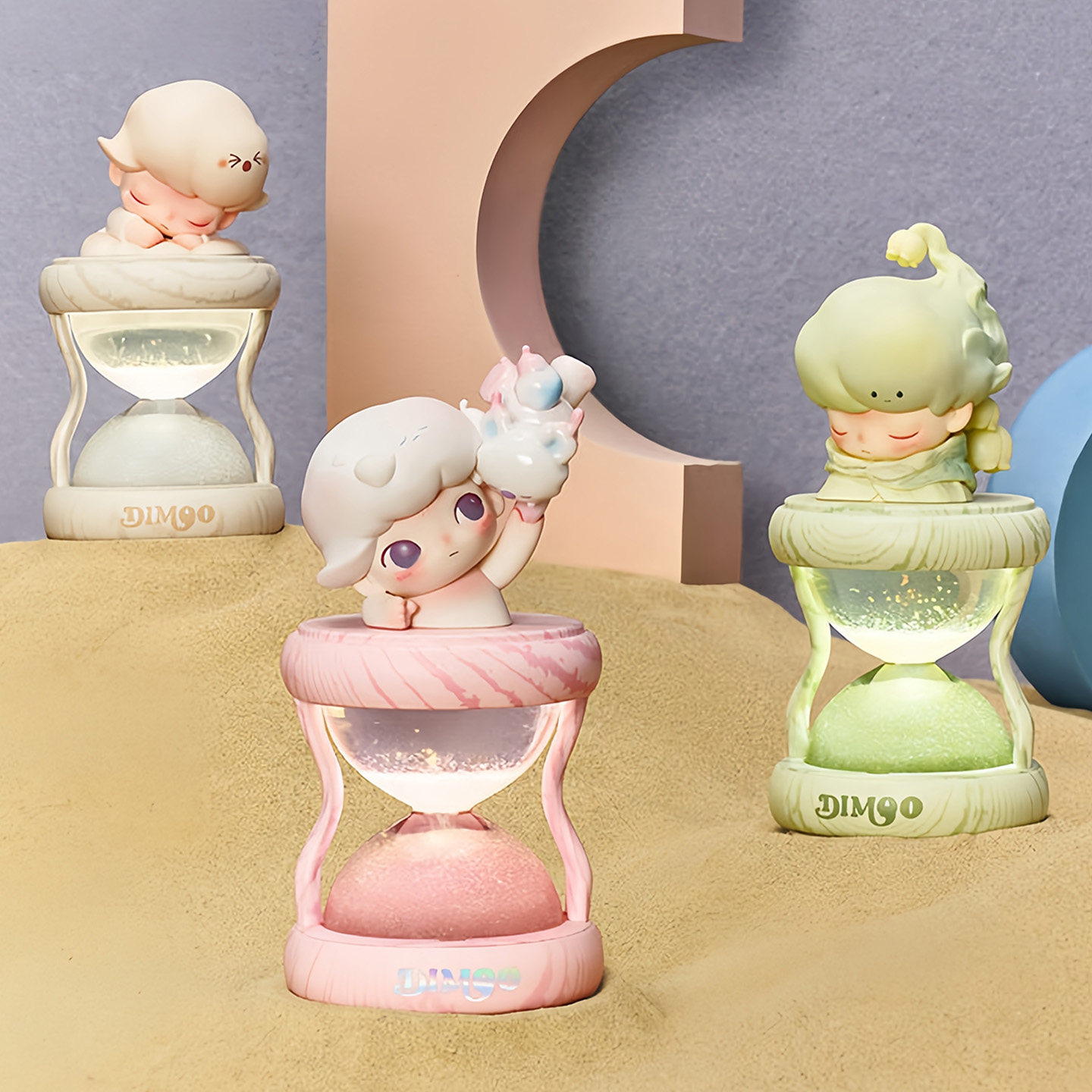 POPMART泡泡玛特DIMOO限定时光系列发光沙漏水晶球盲盒周边礼物,淘宝优惠券,粉丝福利购,淘宝优惠卷