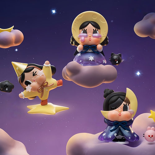 POPMART泡泡玛特哭娃CRYBABY出走的月亮系列手办盲盒摆件潮玩礼物 - 图0