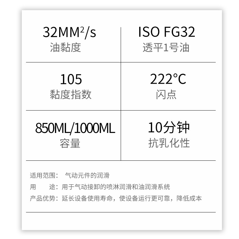 气动元件气源处理油雾器专用油润滑油透平一号油气缸电磁阀润滑油 - 图0