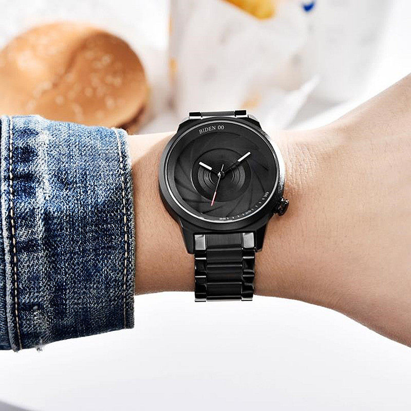 石英男士机械黑科技个性概念潮男表 clnai国产腕表