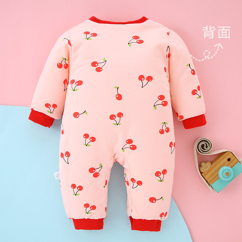 婴儿衣服秋冬套装男女新生儿连体衣 淘淘说连身衣/爬服/哈衣