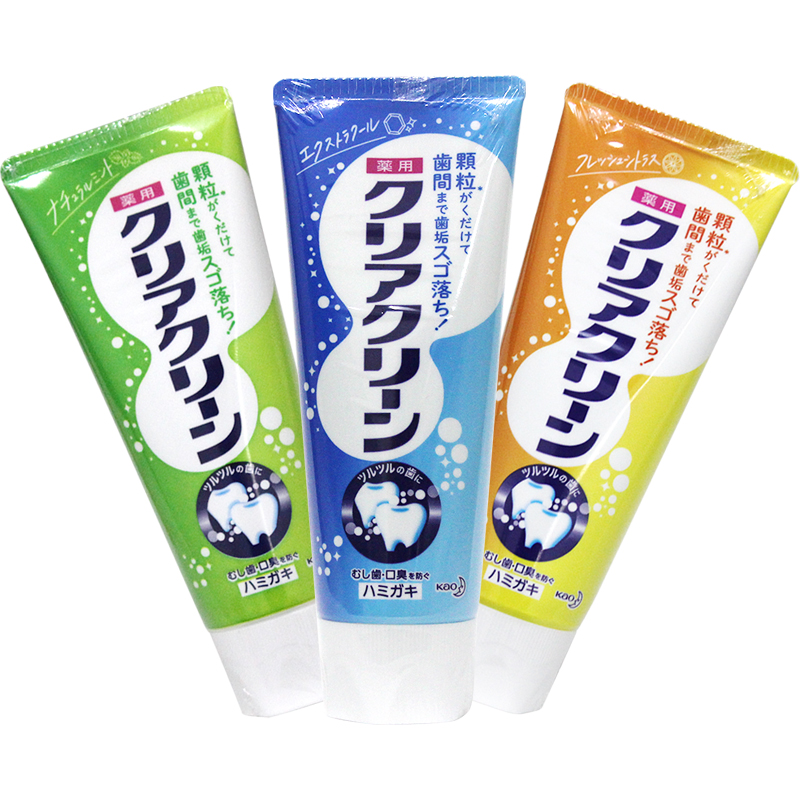 花王细微颗粒去渍牙膏日本进口 健康牙龈除牙垢清新牙膏