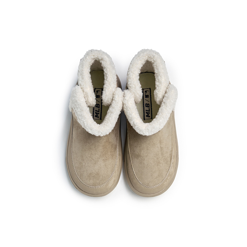 MLB儿童官方男女童复古时髦耐穿毛绒休闲保暖雪地靴25年秋冬新款 - 图3