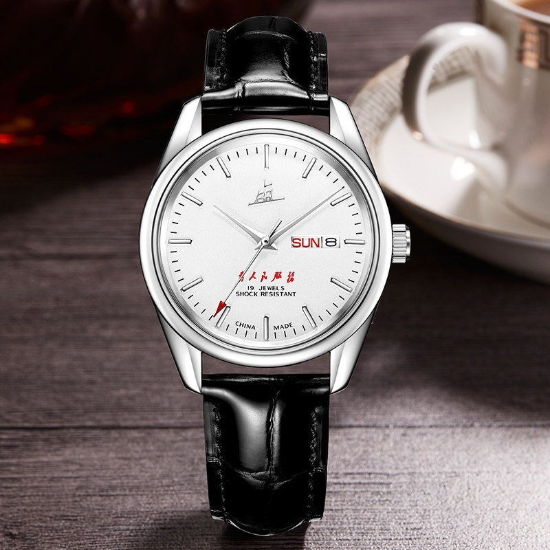 上海老乱牌石英学生防水精钢手手表 老乱国产腕表