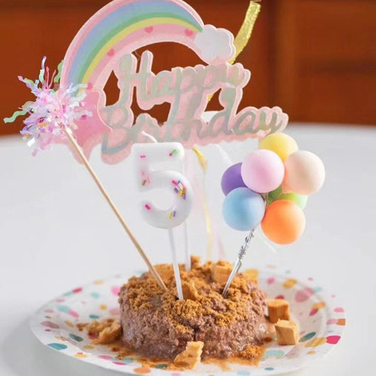 猫咪生日装扮宠物口水巾围兜小狗狗过生日蛋糕围脖装饰品围嘴帽子