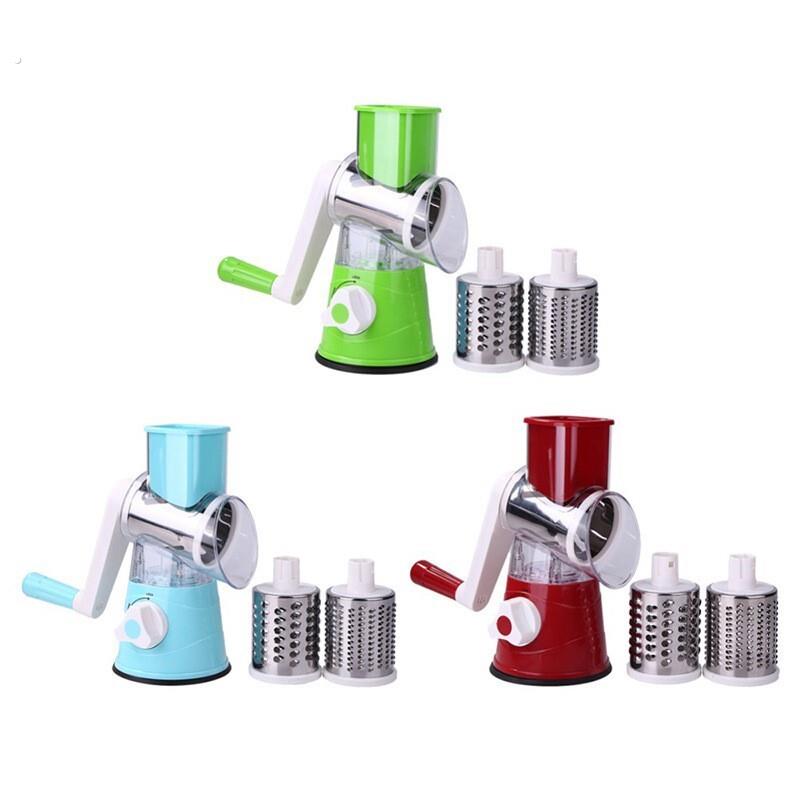 Household kitchen shredder grater vegetable cutting machine hand-cranked vegetable cutting machine multi-function hand rock tube soil