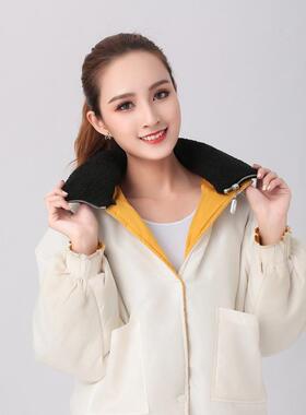 冬季羽绒服外套保暖装饰假领子