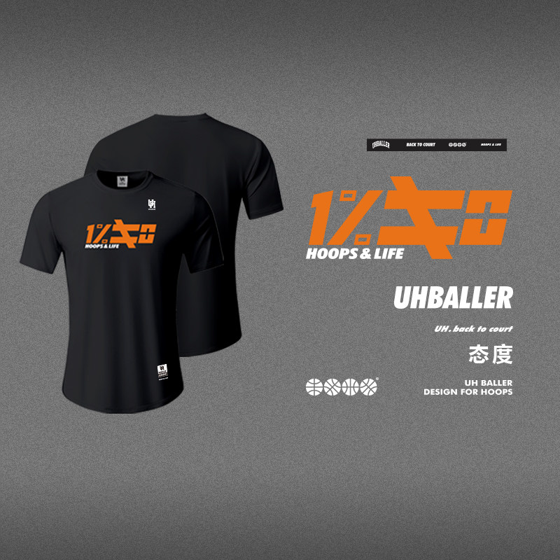 UH篮球态度‘1%≠0’训练运动长袖t恤yukke同款美式投篮热身服男,淘宝优惠券,粉丝福利购,淘宝优惠卷