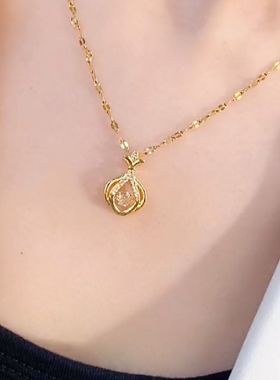 高级感日韩灵动香包项链女网红时尚轻奢气质百搭锁骨链2022新款潮