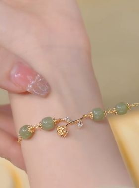新中式玫瑰花手串女轻奢百搭