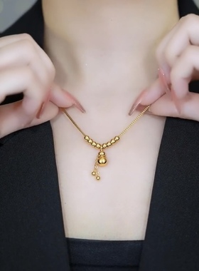 设计感葫芦项链2023年新款女