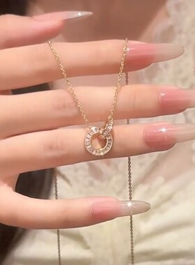 环环相扣项链女小众高级感百搭
