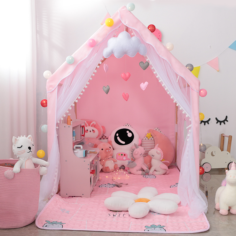 儿童帐篷室内公主房宝宝游戏屋女孩男孩玩具床上蚊帐睡觉分床神器,淘宝优惠券,粉丝福利购,淘宝优惠卷