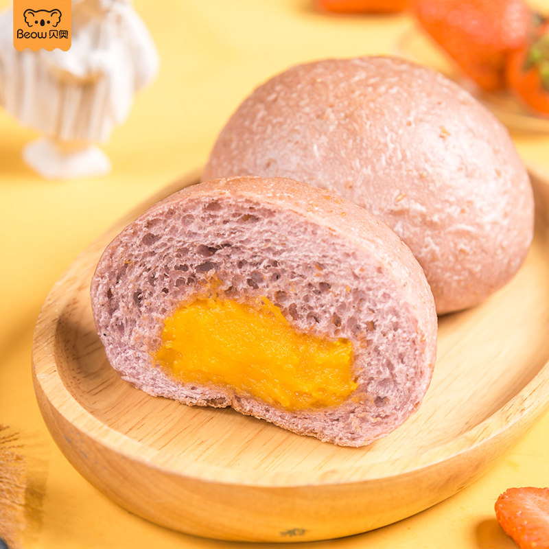 贝奥紫米全麦低热量网红早餐软欧包 beow贝奥食品西式糕点