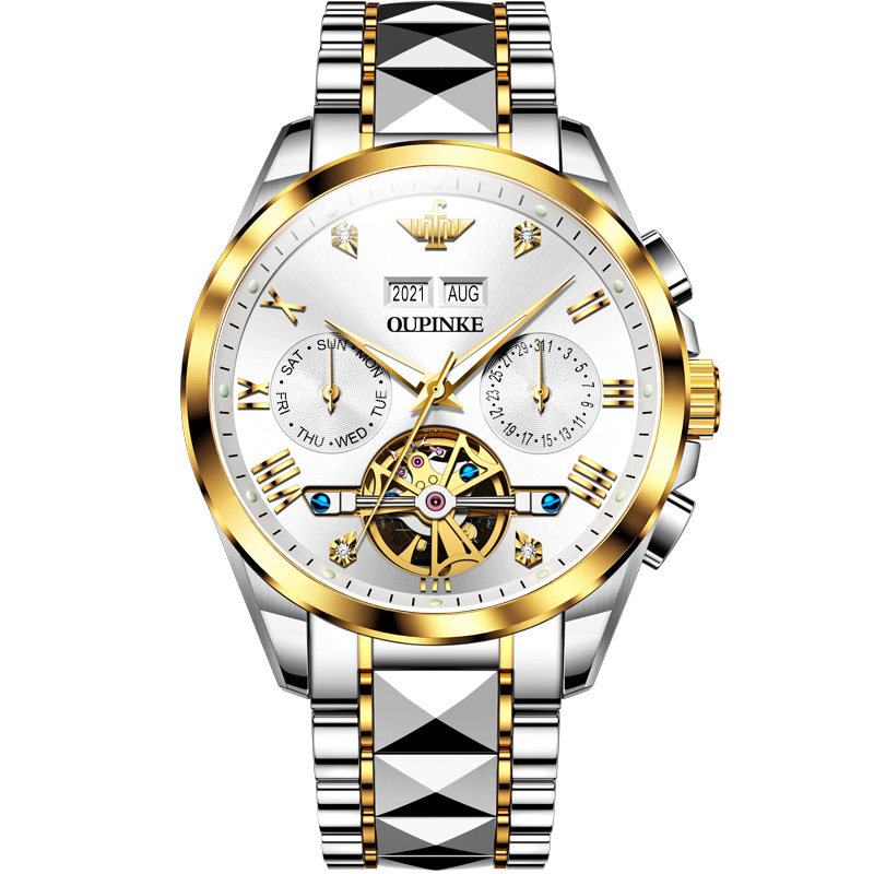 2021年新款瑞士正品名牌男士机械表 翡道国产腕表