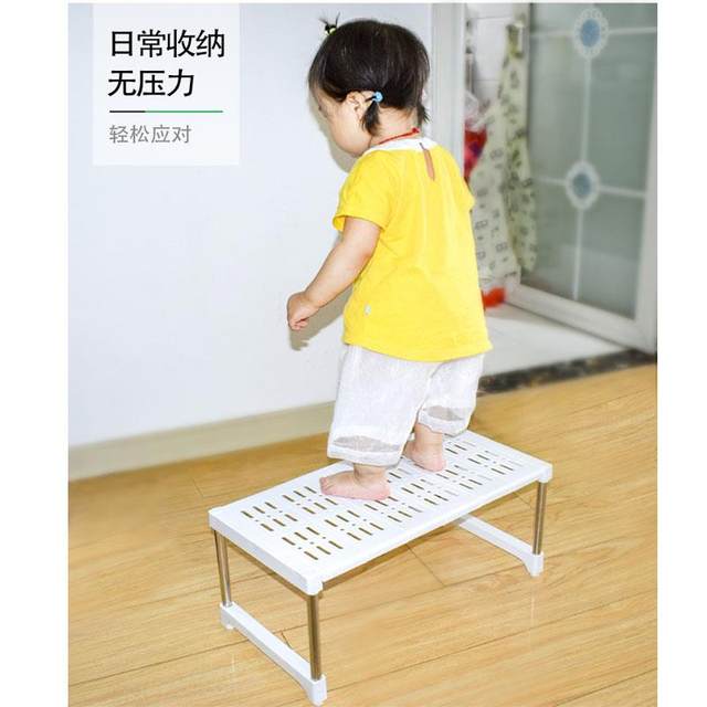 Multifunctional retractable storage rack kitchen sink storage rack floor-mounted multi-layer finishing wardrobe partition partition rack