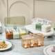 Seasoning box combination set Multi-grid integrated kitchen household seasoning salt MSG pepper storage seasoning seasoning