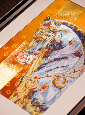 南京云锦研究所富贵宝相装饰画