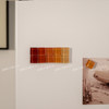 Glass mosaic refrigerator magnet photo fixation