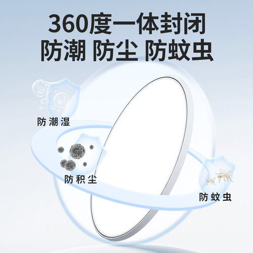 led吸顶灯圆形防水卫生间阳台超薄卧室厨房灯过道走廊灯中山灯具 - 图0
