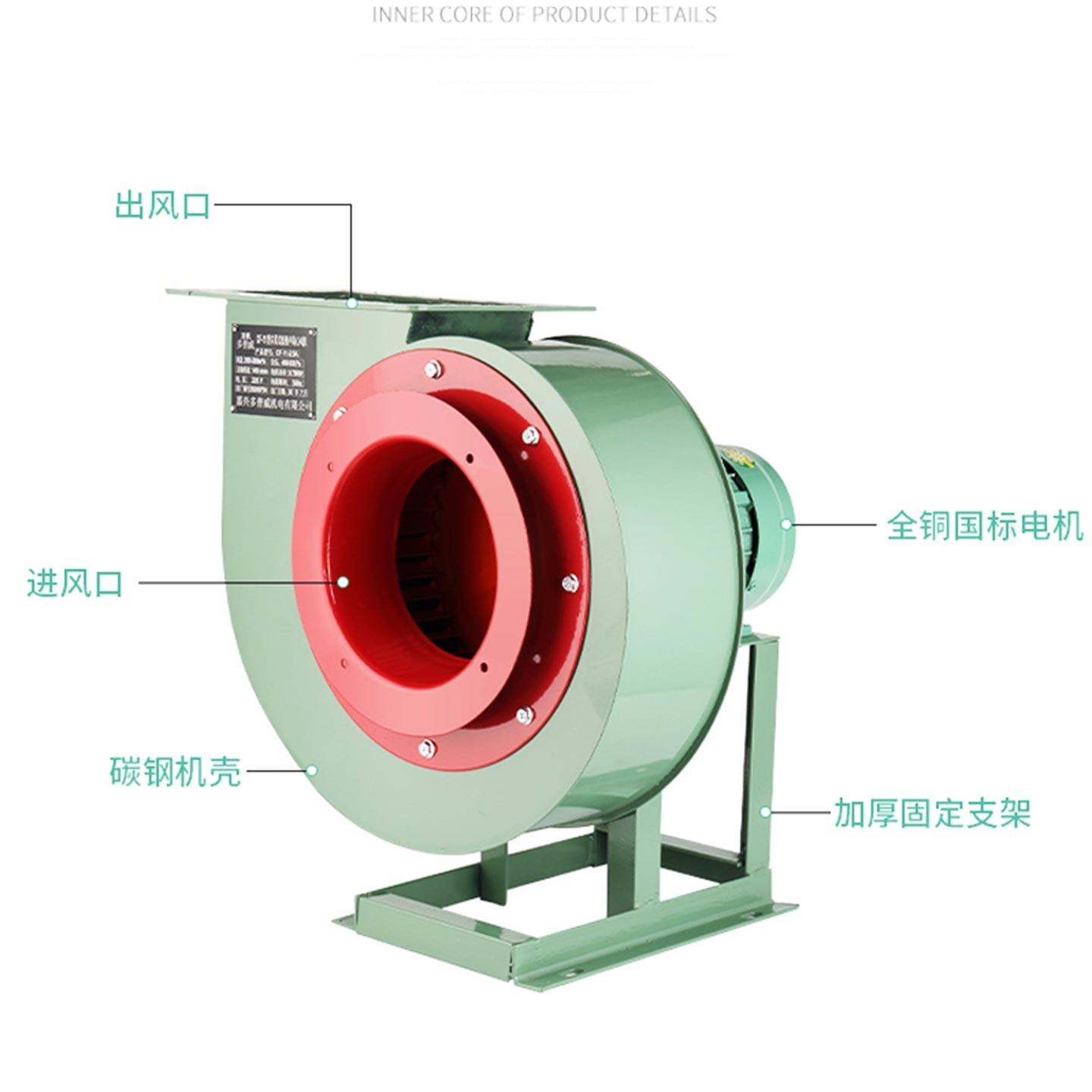 低噪音CF离心风机厨房专用220V排烟蜗牛风机380V工业排气扇引风机,淘宝优惠券,粉丝福利购,淘宝优惠卷