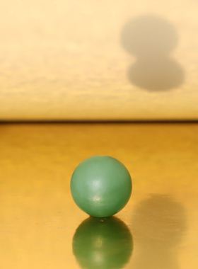 碧玉猫眼圆珠单珠哑光柔光籽料感