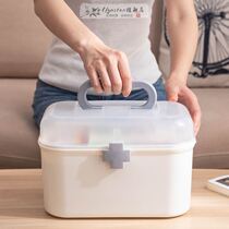 Large Capacity Medicine Box Home Home Clothing First Aid Medical Box Multilayer Full Set Dorm Students Emergency Medicine Containing Box