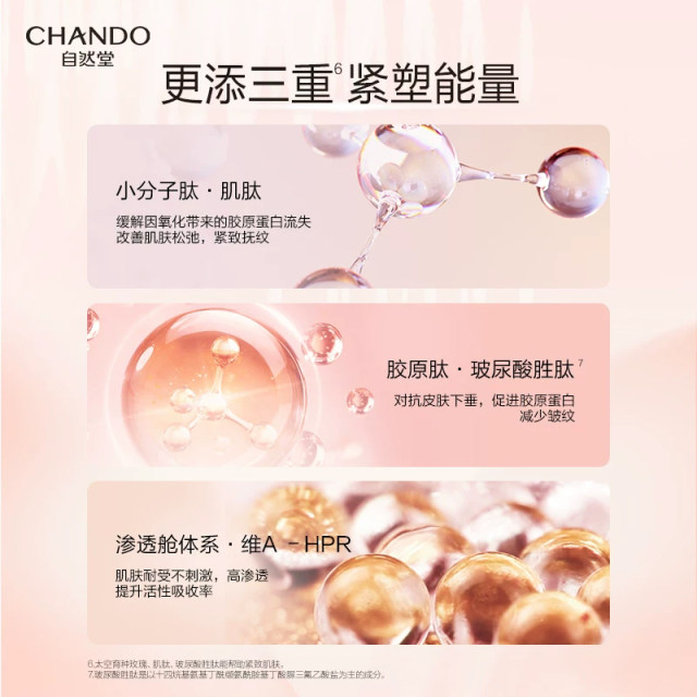 Chando Pink Diamond Rose Water Emulsion Set Anti-wrinkle, Firming and Lightening Skin Care Products Official Flagship Store ຂອງແທ້ຊຸດ