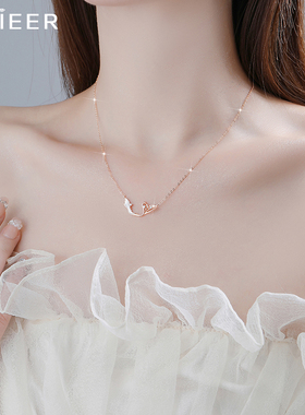 LNIEER纯银女项链通体纯银不过敏