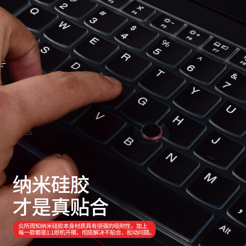 适用联想ThinkPad键盘膜X13电脑X1 Carbon笔记本T14保护2023款E14寸膜E490防尘p15V罩E15贴Nano全17覆E16盖s - 图0