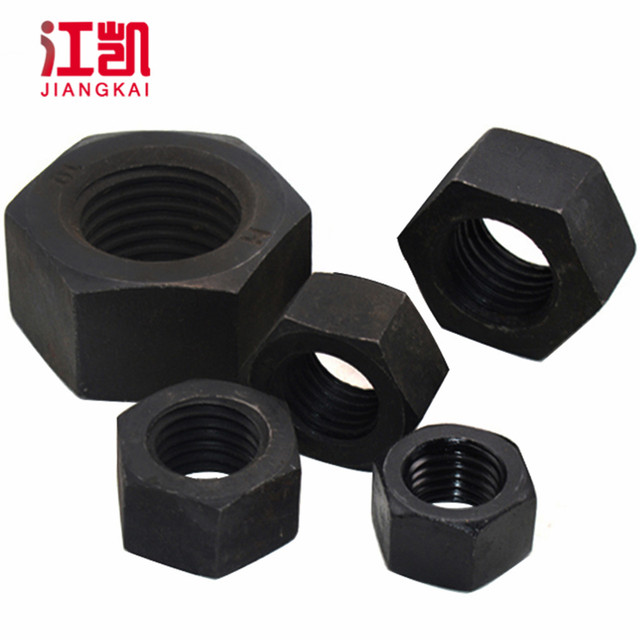 Level 12.9 national standard carbon steel fine tooth hexagon nut oxidation