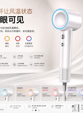 高速大功率负离子速干吹风机