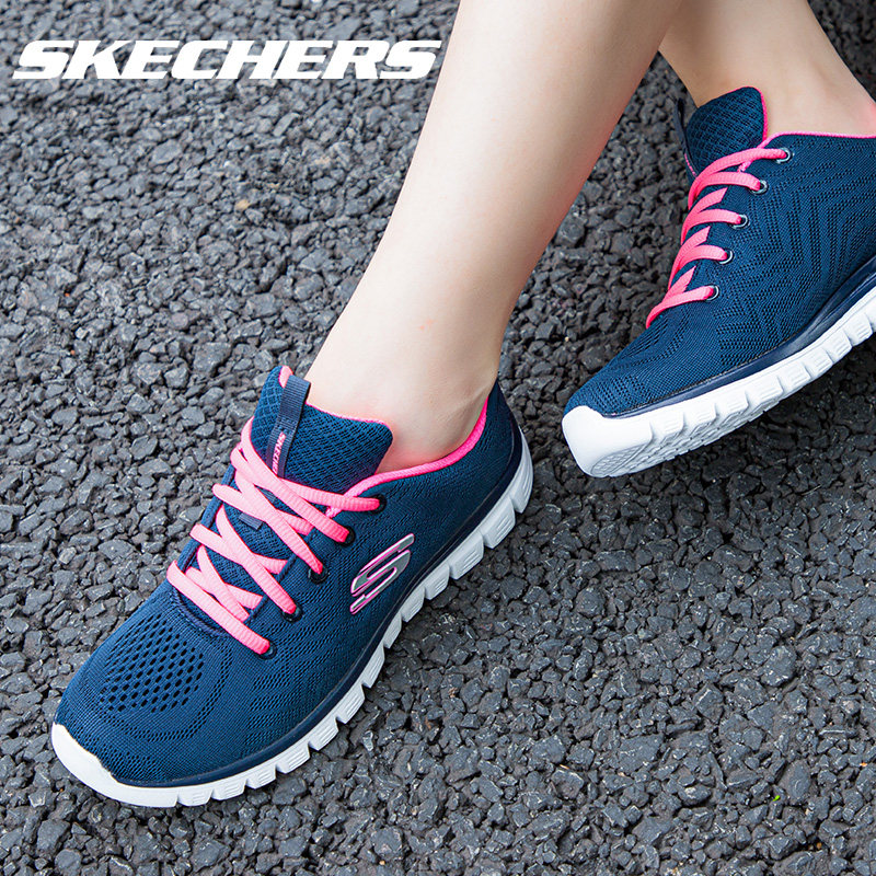 skechers秋季透气跑步鞋新款十女鞋 skechers双木跑步鞋
