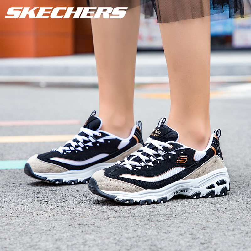 skechers老爹官方旗舰店秋季男女鞋 skechers双木板鞋/休闲鞋