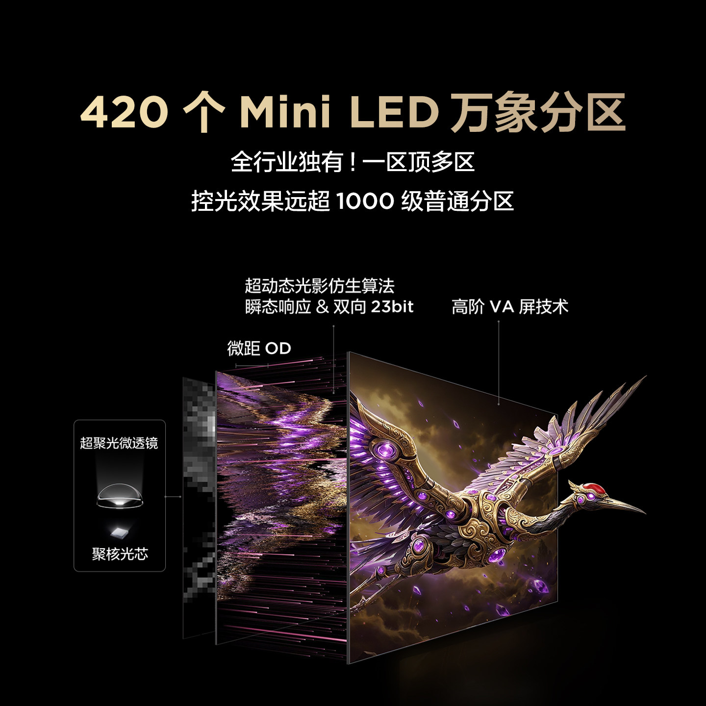 雷鸟鹤6 Plus 26款85英寸超高刷QD-Mini LED电视机以旧换新补贴75