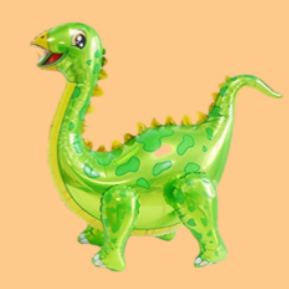 儿童小孩创意礼物立体3D卡通造型恐龙霸王龙铝箔气球生日装饰用品 - 图2