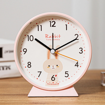 Alarm clock Student private bed-up Alarm Clock Children Boy Girl Bedroom Bedside Table Hour Clock Alarm Bells