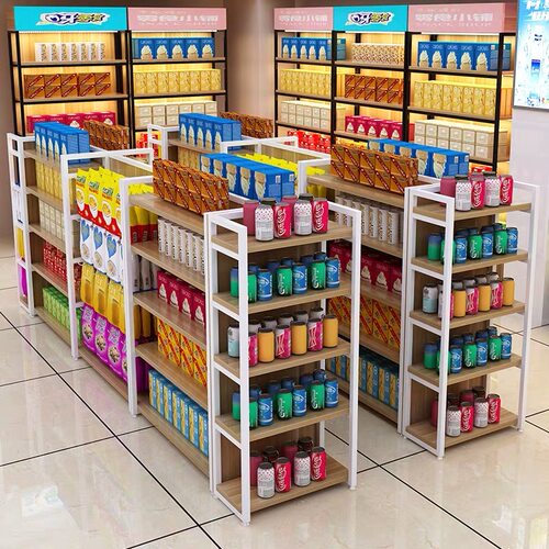 中岛柜手机配件挂钩零食展示架超市货架便利店置物架多层展示台 - 图2