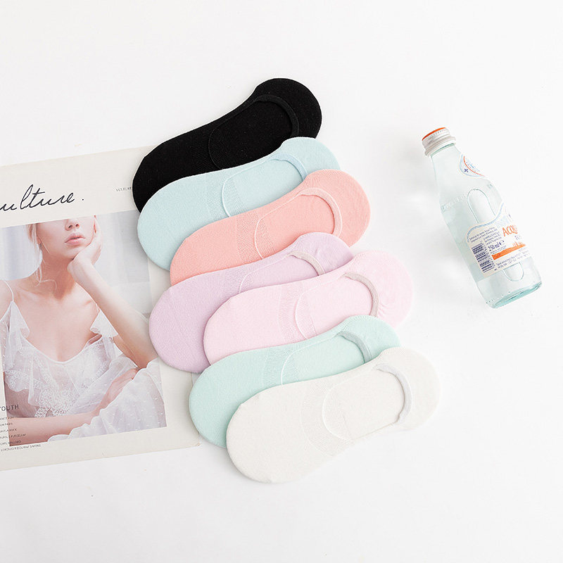 御德玛夏季硅胶防滑纯色糖果隐形袜 御德玛短袜/打底袜/丝袜/美腿袜