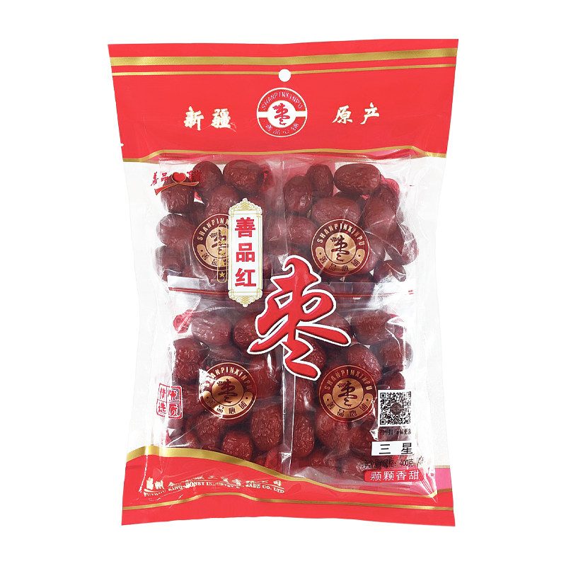 善品心铺三星健康400克新疆大红枣 善品心铺枣类制品