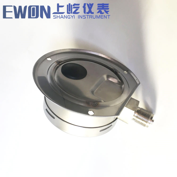 Pressure gauge y-102bf ytf-100ht 径向后带边不锈钢压力表304SS - 图0