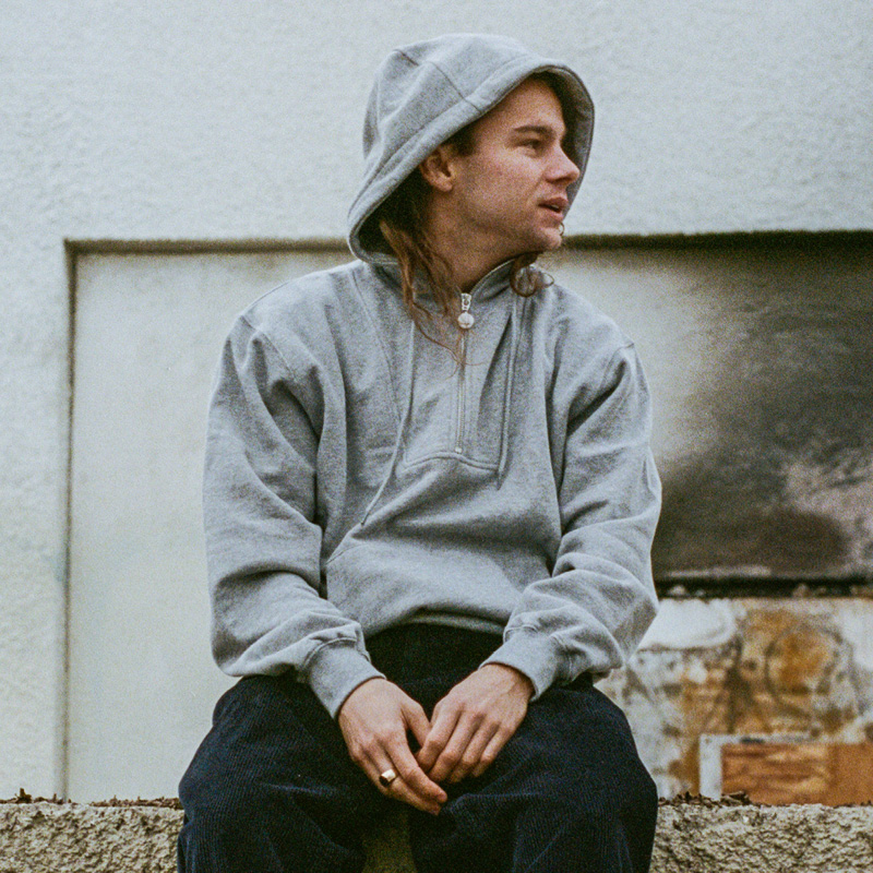 Polar Skate Co Half Zip Hoodie 半拉链抽绳连帽休闲运动卫衣男 - 图1