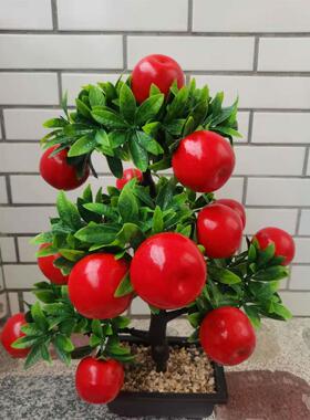 人造花摇钱树室内花假花装饰花大盆栽客厅电视柜绿色植物塑料花装