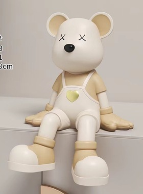 现在创意暴力熊小摆件客厅玄关电视柜书柜家居装饰品乔迁开业礼物
