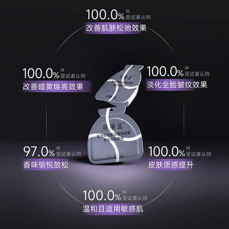 可丽金胶原大膜王3颗重组胶原蛋白紧致抗皱涂抹面膜