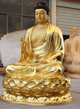 供奉1.5米释迦牟尼佛神像