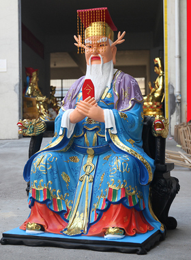 寺庙供奉大型神像东海树脂龙王爷