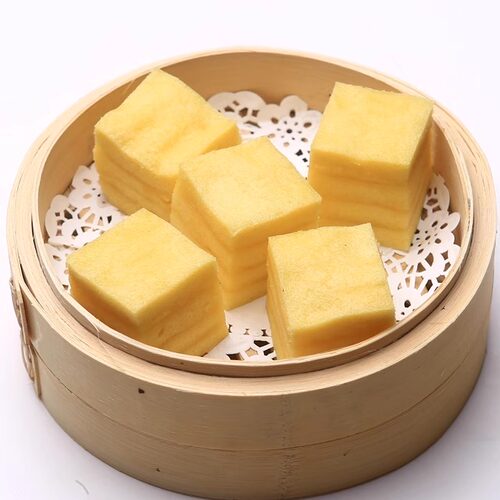 奶香软层糕宝宝松糕半成品儿童早餐发糕蒸糕鸡蛋糕12个480g - 图1